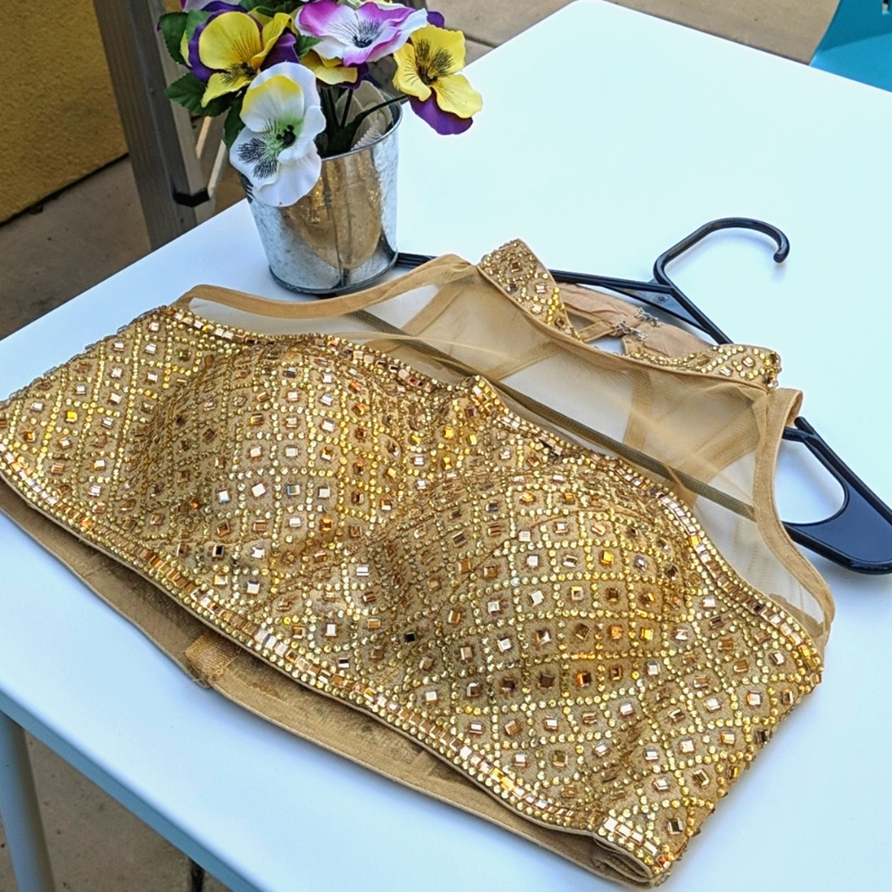 Saree crop top blouse